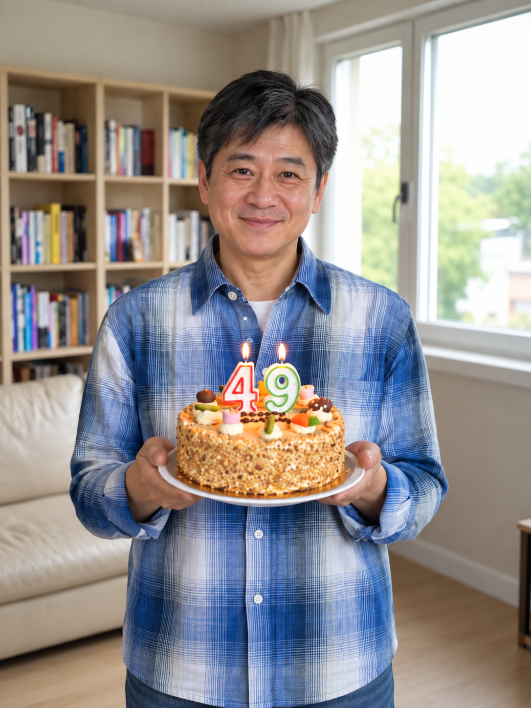 端著蛋糕說生日快樂參考圖 1
